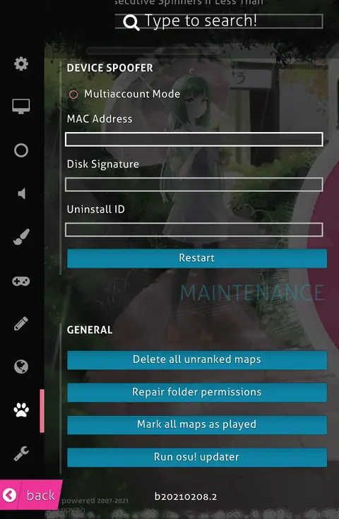 Ainu: Device Spoofer with MAC address, disk signature and uninstall ID fields