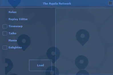 Another Aquila Network loader skin with a map-pin themed background